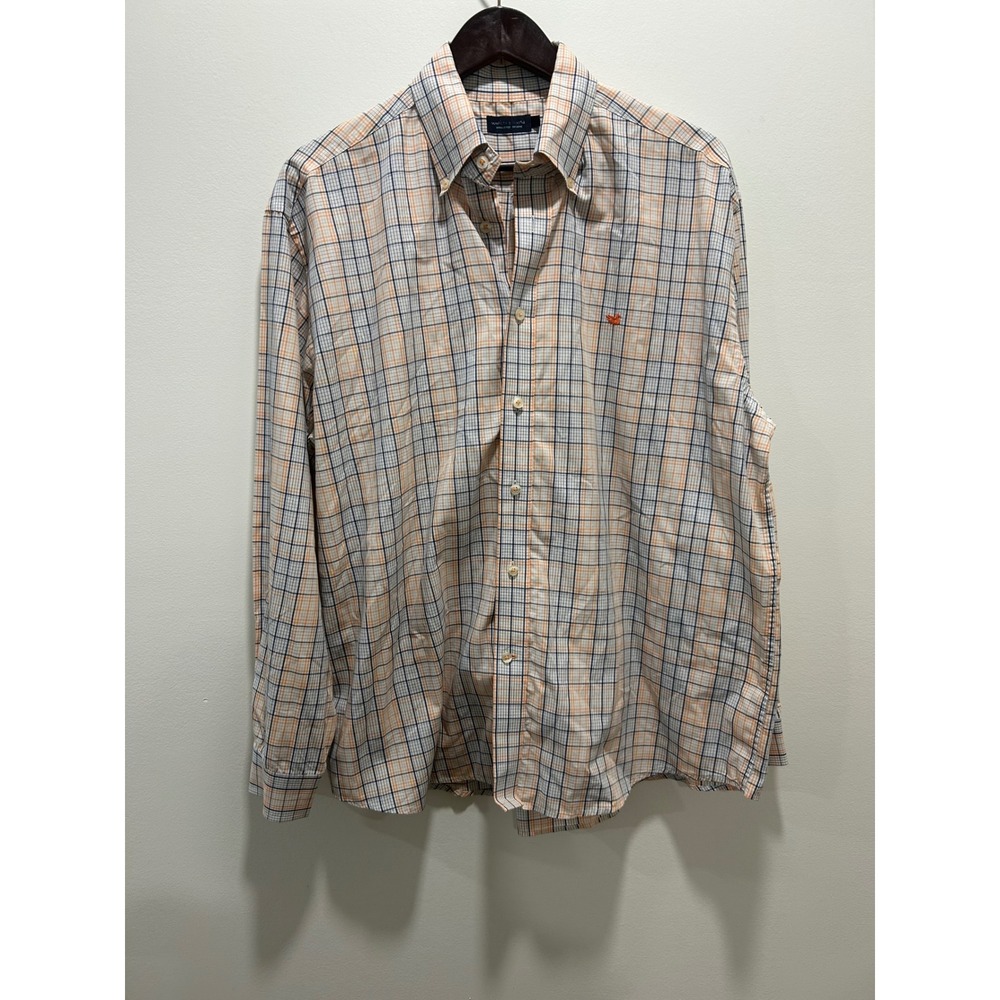 Blue orange plaidSouthern Marsh casual‎ button up